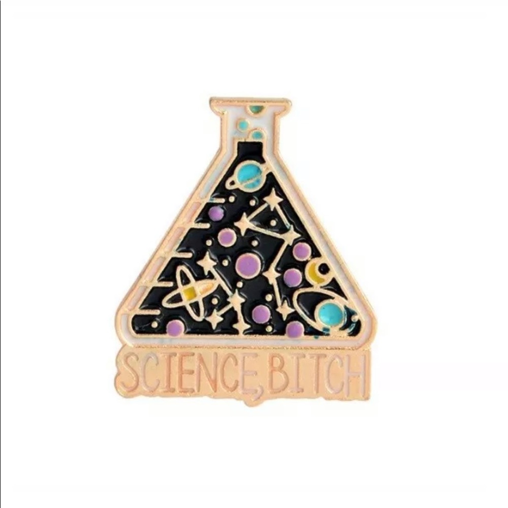 Science Beaker Enamel Pin